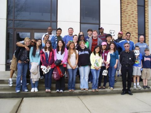 Mississippi students in front of Capps Archives and Museums